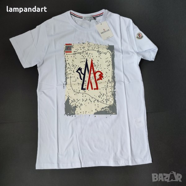 Тениска Монклер в бяло, снимка 1