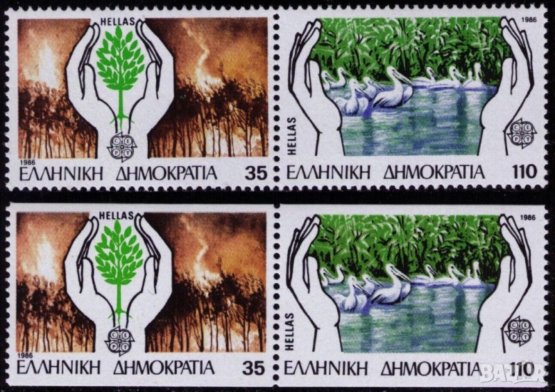 Гърция 1986 Европа CEПT (**) чисти, неклеймовани, снимка 1