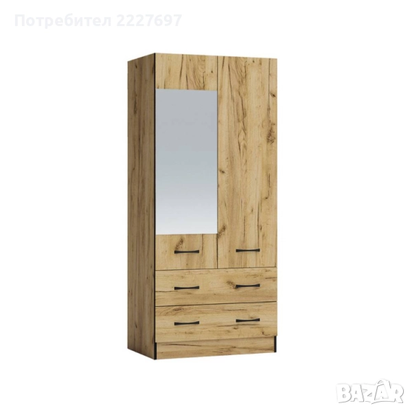 Двукрилен гардероб Аполо 10, снимка 1