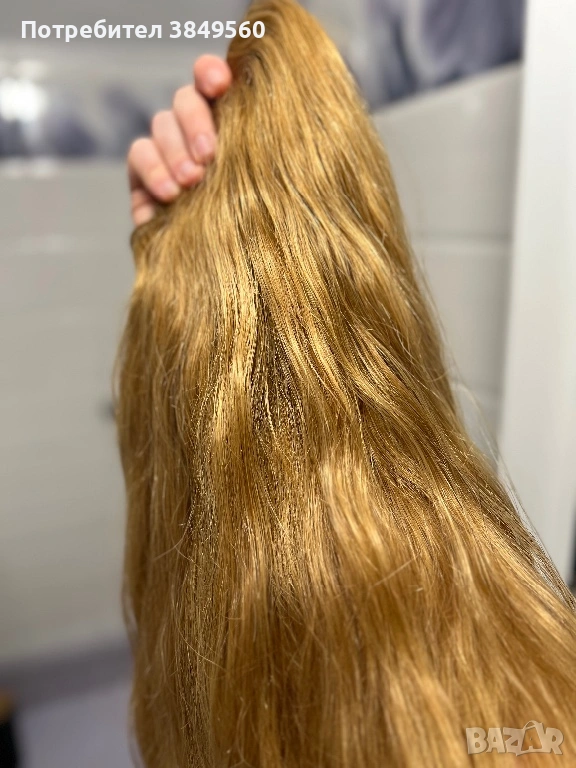 Чисто нови екстеншъни с клипси - 100% естествена славянска коса, снимка 1