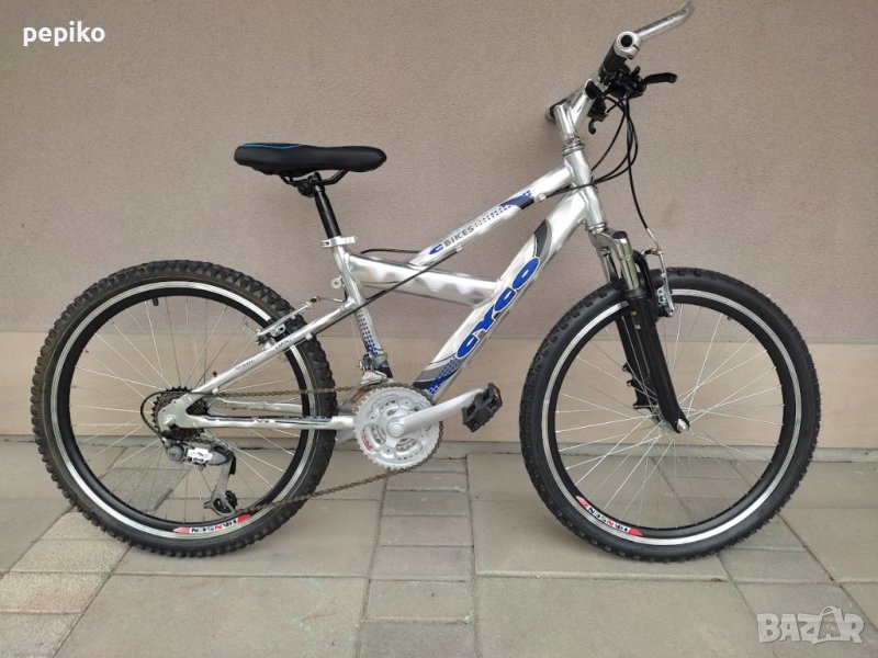 Продавам колела внос от Германия юношески мтв велосипед CYCO BIKES 24 цола преден амортисьор, снимка 1