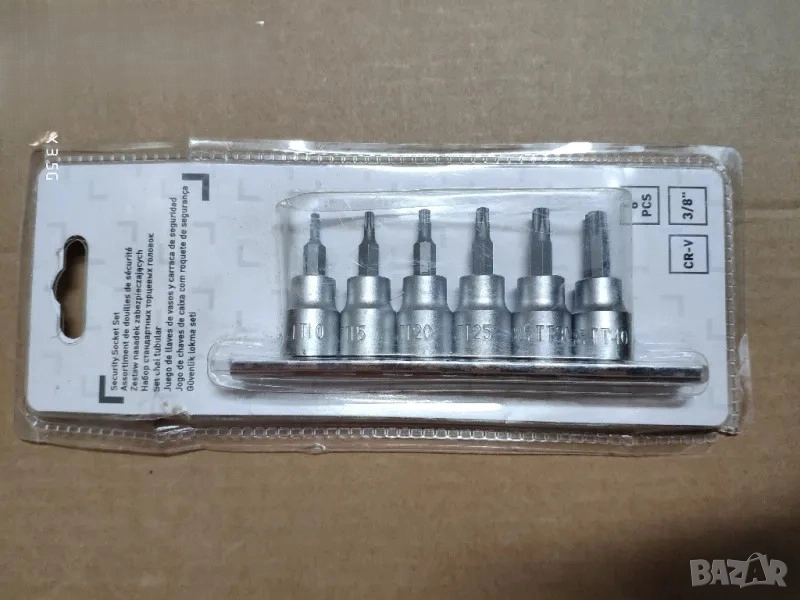 KINGFISHER 3/8 6броя вложки-Накрайници torx TAMPER PROOF. EXPERT BY FACOM 3/8 4броя вложки torx  , снимка 1