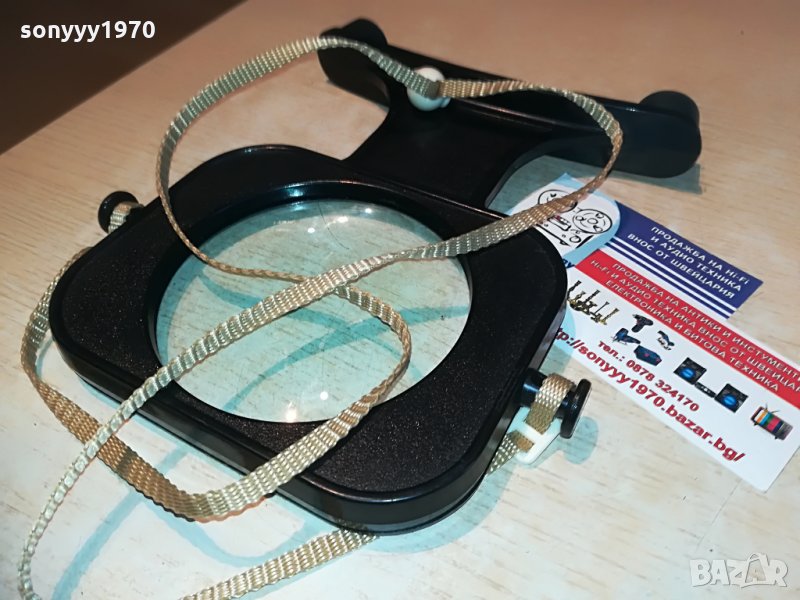 АНТИК-СТАРА ГОЛЯМА ПРОФИ ЛУПА-21Х18Х3СМ, снимка 1