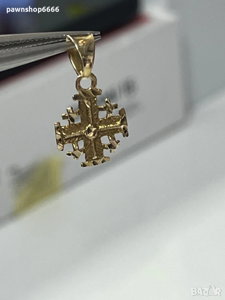 Златна висулка 18 карата 0,83 грама , снимка 1