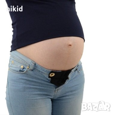 Удължител разширител разширяващ колан за панталон панталони за бременни и при напълняване, снимка 1