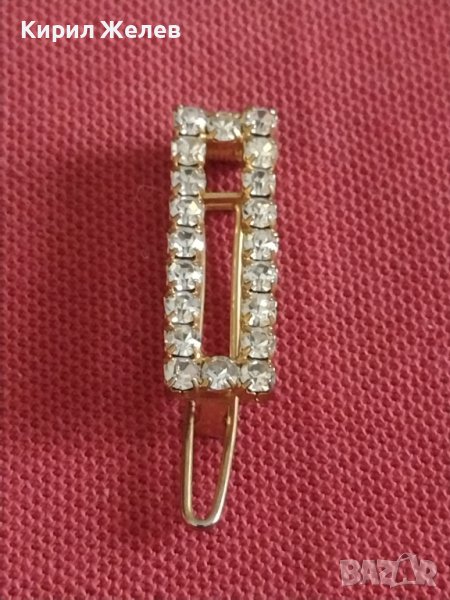 Арт кристално украсена брошка накит украшение 42724, снимка 1