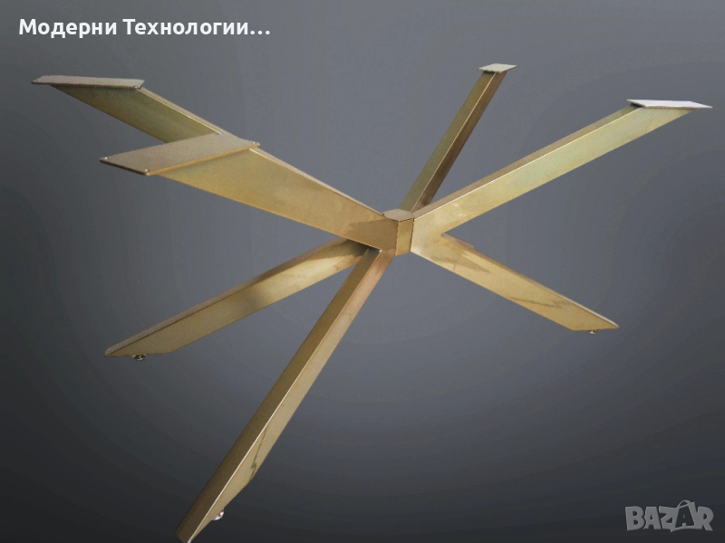 Метални крака за маса паяк - Ръчна изработка, перфектен финиш., снимка 1