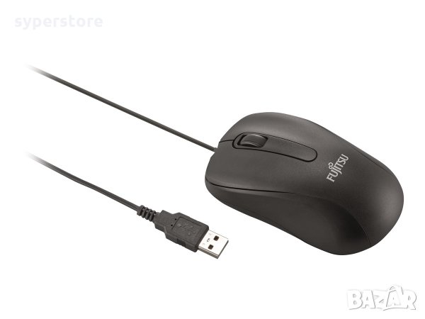 Мишка USB Оптична Fujitsu M520 Черна 1000dpi 3btns USB Optical Mouse , снимка 1