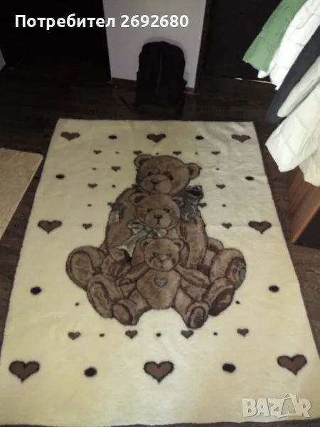 Ново одеяло 100% мериносова вълна WOOLMARK, размер 140/200см., снимка 1