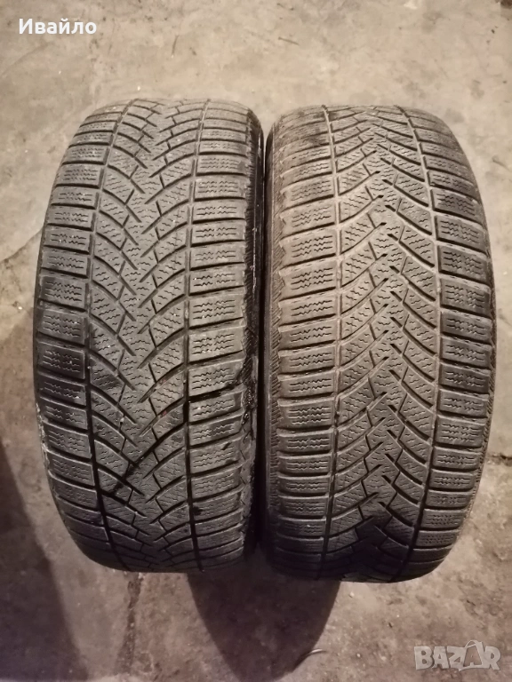 Продавам 2 броя зимни гуми 205.55.16 на 1 сезон дот 2021 Semperito , снимка 1