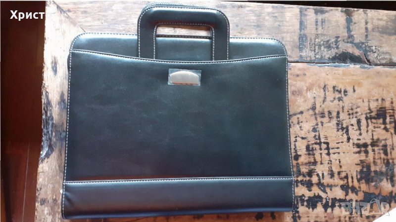 чанта бизнес черна с изтеглящи се дръжки красив дизайн чисто нова, снимка 1