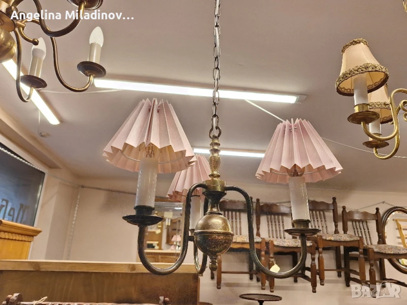 Винтидж полилей месинг , снимка 1
