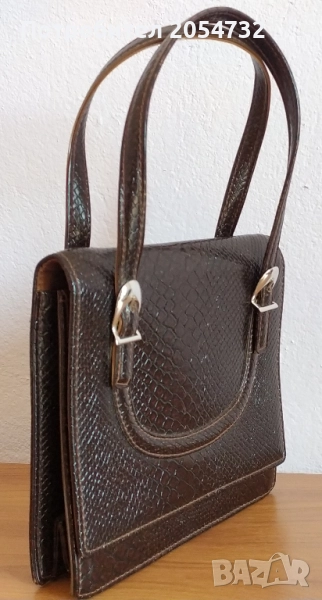 Кафява дамска чанта, снимка 1