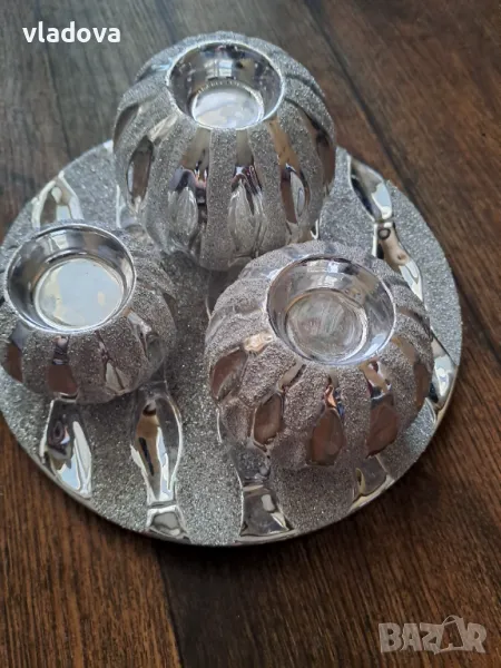 Свещници нови с поставка, от Белгия , снимка 1