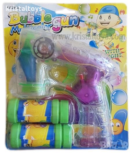 Детски комплект Супербум с пистолет за сапунени мехури с батерии 0389, снимка 1