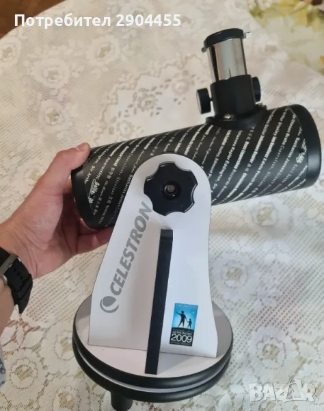  Продавам Celestron Телескоп настолен FirstScope 76, снимка 1