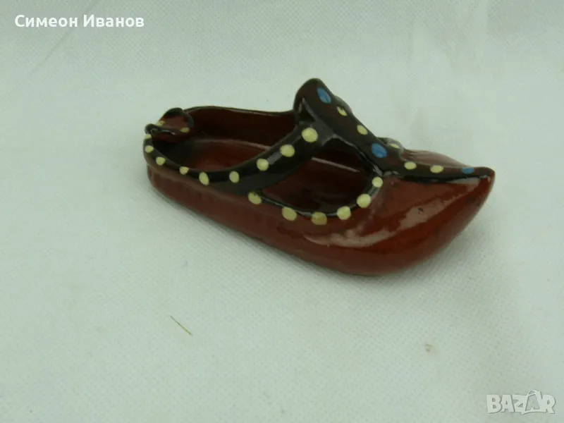 Стар керамичен пепелник цървул #2289, снимка 1