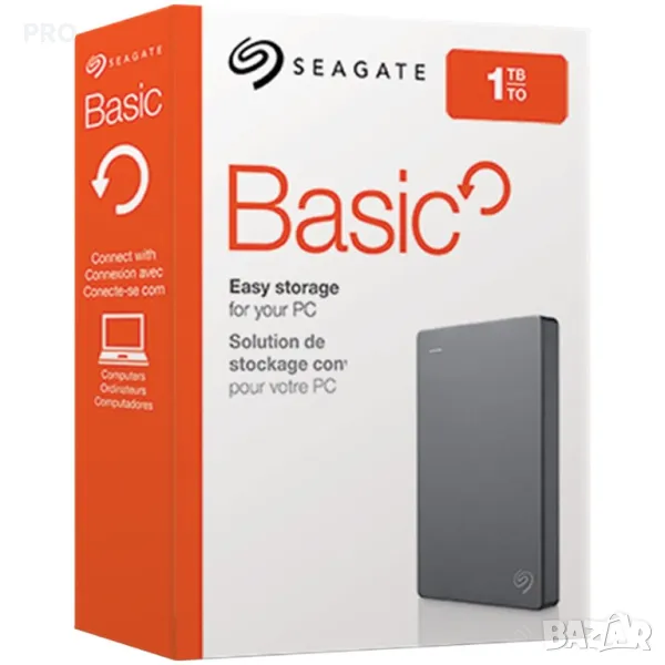 Външен хард диск Seagate Basic, 2.5", 1TB, USB3.0, снимка 1