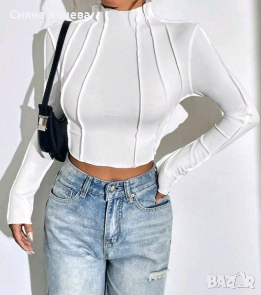 НОВО! Дамска къса блуза, снимка 1