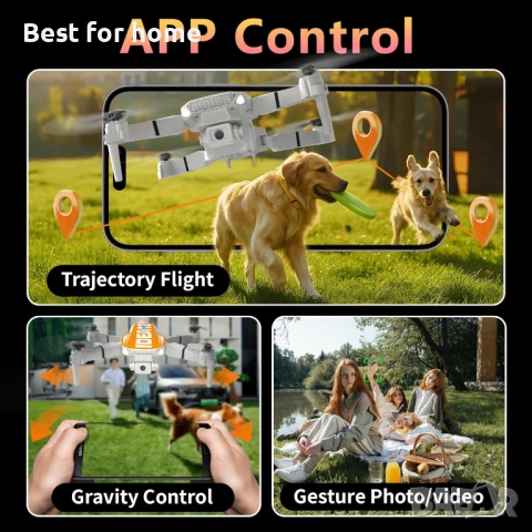 LE-IDEA Дрон с камера 1080P HD за възрастни, двойна камера 360°, снимка 4 - Дронове и аксесоари - 53573296