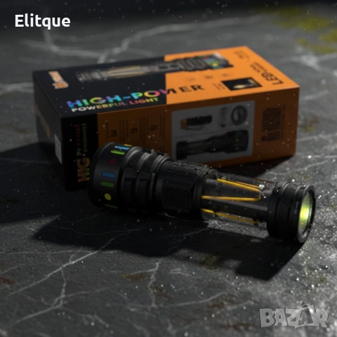 LED мощен фенер YEMAO YM-A5 – 3000 лумена, ZOOM и PowerBank