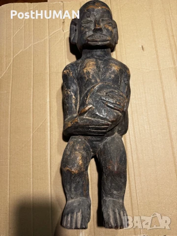 Древна Африканска статуетка, снимка 8 - Антикварни и старинни предмети - 51067213