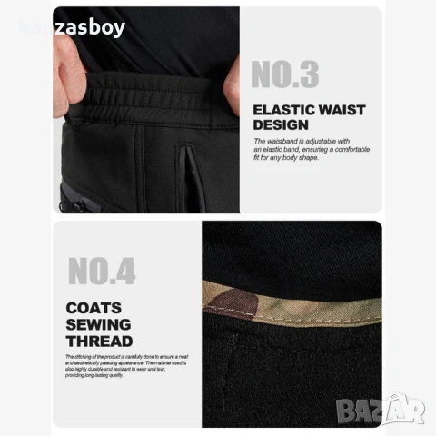 free soldier Sharkskin Windproof Softshell Cargo Pants - мъжки СОФТШЕЛ панталон КАТО НОВ 56/2ХЛ, снимка 3 - Спортни дрехи, екипи - 53100227