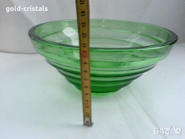 Стъклена купа фруктиера, снимка 4 - Антикварни и старинни предмети - 34978789