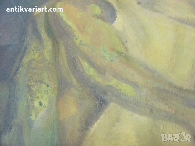 50-те Оригинална Картина масло върху фазер, снимка 6 - Картини - 26511864