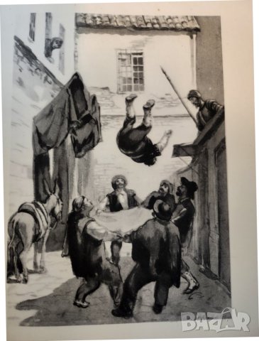 Дон Кихот / Сервантес, в 2 големи тома с илюстрации на Кукрынксы, на руски език, рядкост, запазени, снимка 8 - Художествена литература - 44049910