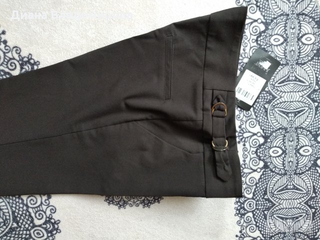 Нов дамски тъмнокафяв панталон, снимка 2 - Панталони - 32432329