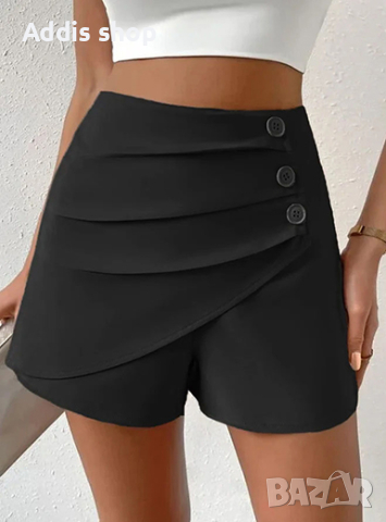 Модерни дамски къси панталони с копчета, 7цвята , снимка 8 - Къси панталони и бермуди - 44882094