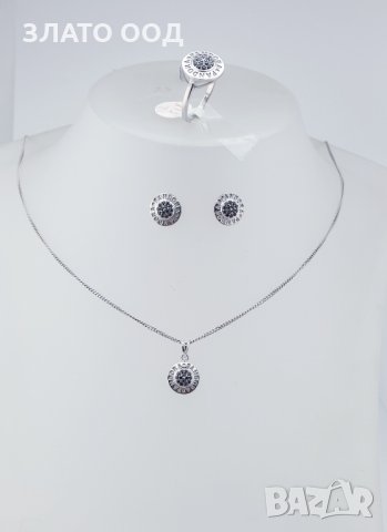 Златни комплекти: колие, обеци и пръстен, снимка 8 - Бижутерийни комплекти - 35362857