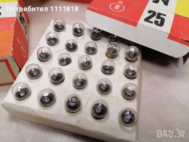 Лампи 6.3V, 0.3A, Е10 - 25бр., снимка 2 - Друга електроника - 52570751