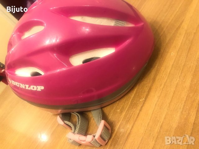 Детска каска за колело Л размер със забележки лепена е