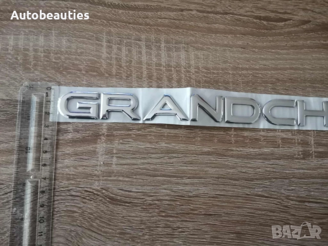 сребрист надпис Jeep Grand Cherokee стар стил, снимка 3 - Аксесоари и консумативи - 51874352