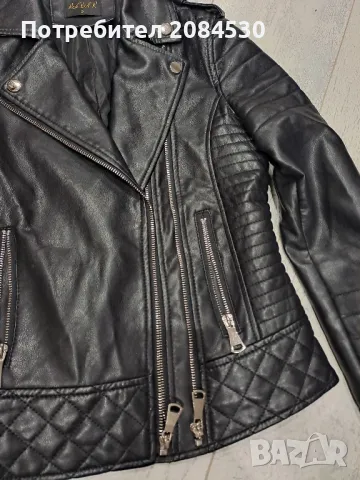 Дамско кожено яке -,,S", снимка 9 - Якета - 49620042