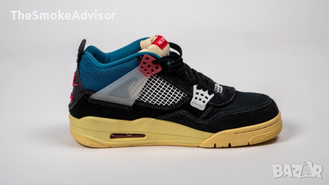 Обувки Nike Jordan 4 Retro Union Off Noir, снимка 4 - Маратонки - 52173916