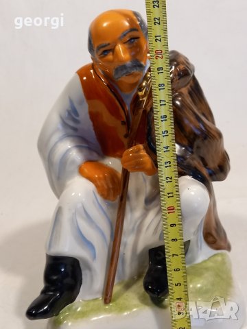 Унгарска порцеланова фигура овчар, снимка 6 - Колекции - 44016275