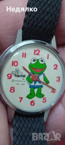 Kermit,by Henson,1987,оригинален ръчен часовник 