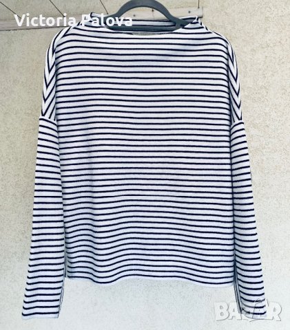 Блуза кроп райе BETTY&CO Германия, снимка 2 - Блузи с дълъг ръкав и пуловери - 39507398