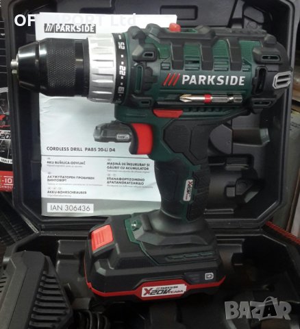 НОВ Професионален Винтоверт PARKSIDE 20V Li-Ion 2Ah, снимка 4 - Винтоверти - 28085578