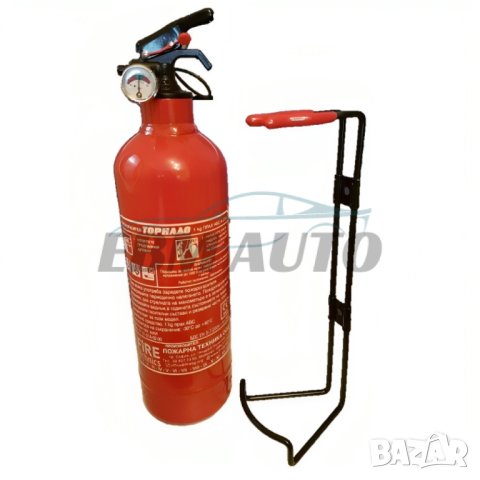 Прахов пожарогасител Торнадо 1 кг клас ABC за автомобили - одобрен от МВР