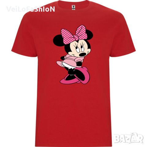 Нова детска тениска с Мини Маус в червен цвят, снимка 1 - Детски тениски и потници - 43951955
