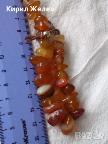 Дамска гривна от полиран кехлибар много красив стилен дизайн 18946, снимка 15 - Гривни - 52492595