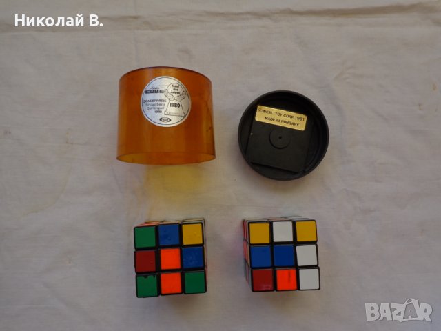 Оригинално Унгарско кубче Рубик Rubiks CUBE tm два броя употребявани, снимка 11 - Колекции - 36850358