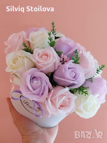 Луксозна кутия със сапунени рози, снимка 9 - Подаръци за жени - 38515639