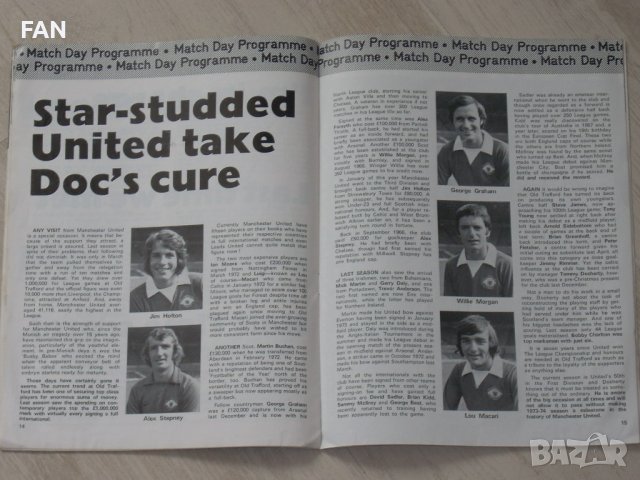 Лийдс - Манчестър Юнайтед оригинални футболни програми от 1973, 1977, 1980 и 1990 г., снимка 3 - Фен артикули - 27627769