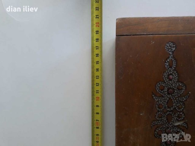 Стара дървена кутия , снимка 4 - Други ценни предмети - 28909491