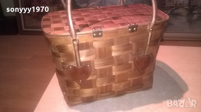 АНТИКА-ДЪРВЕНА ЧАНТА-ВНОС ШВЕИЦАРИЯ, снимка 5 - Колекции - 27299884